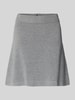 Vero Moda Ausgestellter Mini-Rock aus Viskose-Mix Modell 'SABA' Mittelgrau Melange