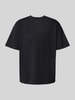 WOODBIRD T-Shirt mit Label-Stitching Modell 'Baine' Black