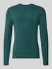 MCNEAL Strickpullover mit geripptem Rundhalsausschnitt Neon Gruen Melange