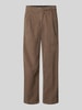 SELECTED HOMME Stoffen broek met Franse steekzakken Camel