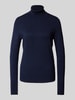 Christian Berg Woman Gebreide pullover met ribboorden Donkerblauw