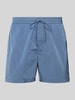 Carhartt Work In Progress Shorts mit elastischem Bund Modell 'FLINT' Rauchblau