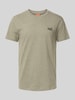 Superdry T-Shirt mit Label-Stitching Hellgruen