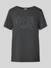 Street One T-Shirt mit Ziersteinbesatz Anthrazit