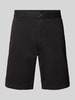 BOSS Orange Slim Fit Chinoshorts mit Gürtelschlaufen Black