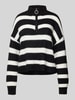 Noisy May Strickpullover mit Troyer-Kragen Modell 'NEWALICE' Offwhite