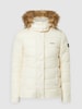 Pepe Jeans Gewatteerd jack met afneembare capuchon, model 'June' - waterafstotend Offwhite