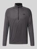 Under Armour Regular fit shirt met lange mouwen en ritssluiting, model 'Tech' Antraciet