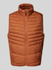 Jack & Jones Bodywarmer met opstaande kraag, model 'STATE' Roestrood