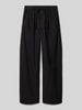 Mango Hose mit Tunnelzug Modell 'comfy' Black