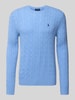Polo Ralph Lauren Regular fit gebreide pullover van een mix van wol en kasjmier Jeansblauw