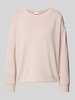 Jake*s Collection Sweatshirt mit gerippten Abschlüssen Rose