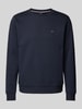 BOSS Sweatshirt met labelbadge, model 'Sharpe' Marineblauw