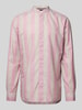 Tommy Hilfiger Regular Fit Freizeithemd mit Maokragen Modell 'BOLD' Rosa