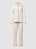 Hanro Regular Fit Pyjama aus reiner Baumwolle Offwhite