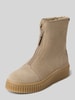 Marc O'Polo Stiefel aus echtem Veloursleder Modell 'BIANCA' Taupe
