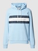 s.Oliver RED LABEL Hoodie mit Label-Print Hellblau