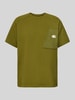 The North Face T-Shirt mit Brusttasche Modell 'TERRY' Oliv