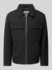 Jack & Jones Premium Jack met kentkraag, model 'BLURUSSEL' Zwart