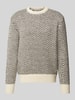 SELECTED HOMME Gebreide pullover met ronde hals, model 'HARRY' Offwhite