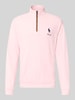 Polo Ralph Lauren troyer o kroju regular fit z krótkim zamkiem błyskawicznym Mocnoróżowy