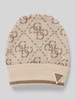 Guess Activewear Beanie met labelpatch, model 'MARZIA' Beige gemêleerd