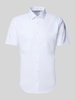 Jake*s Slim Fit Kurzarmhemd in kurzärmeligem Design Weiss