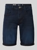 Petrol Korte regular fit jeans in 5-pocketmodel, model 'BULLSEYE' Donkerblauw