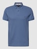 Tommy Hilfiger Poloshirt met labelstitching Jeansblauw
