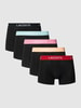 Lacoste Boxershort met elastische band met logo in een set van 5 stuks Zwart