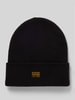 G-Star Raw Czapka beanie z naszywką z logo model ‘Effo’ Czarny