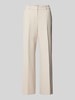 SEDUCTIVE Straight Leg Stoffhose mit Bügelfalten Modell 'LUCA' Sand