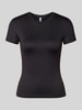 PIECES Slim Fit T-Shirt mit Rundhals Modell 'LULA' Black