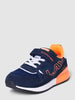 Replay Sneakers met labeldetails, model 'SHOOT' Marineblauw