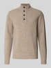 Barbour Troyer aus Wolle mit kurzer Knopfleiste Silber