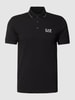 EA7 Emporio Armani Poloshirt met labelprint Zwart