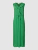 ICHI Maxi-jurk van pure viscose, model 'Marrakech' Groen