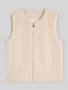 Tom Tailor Regular fit bodywarmer met ritssluiting Beige