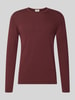DRYKORN Regular Fit Longsleeve aus reiner Baumwolle Modell 'Irmino' Bordeaux