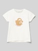 Name It T-shirt met motiefstitching, model 'HATTIE' Offwhite