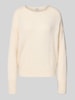 Brax Gebreide pullover met ribboorden, model 'LISA' Offwhite