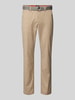 MCNEAL Slim fit pantalon met riem Beige