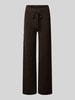 VERO MODA Hose mit Strickoptik Schoko