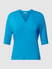 Opus T-shirt van viscose met 1/2-mouwen, model 'Sadja' Blauw