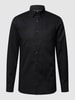 OLYMP No. Six Super Slim Fit Business-Hemd aus Popeline Black