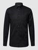 OLYMP No. Six Super Slim Fit Businesshemd aus Popeline Black