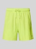 Emporio Armani Regular Fit Badeshorts mit Logo-Badge Neon Gruen