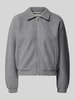 OPUS Sweatjacke mit Fleece-Innenseite Modell 'Gerzi' Mittelgrau