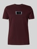 Antony Morato T-shirt met labelprint Bordeaux