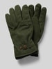 Hestra Handschuhe mit Label-Detail Modell 'Bergvik' Dunkelgruen